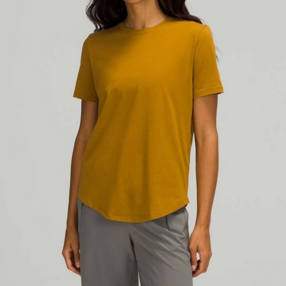 Lululemon Love Crew Short Sleeve T-ShirtGold Spice 6 - Picture 1 of 6